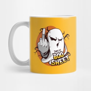 Ghost Flipping Off Mug